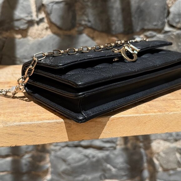 Dior My Dior Black Lambskin Cannage Mini Bag - Picture 8 of 16